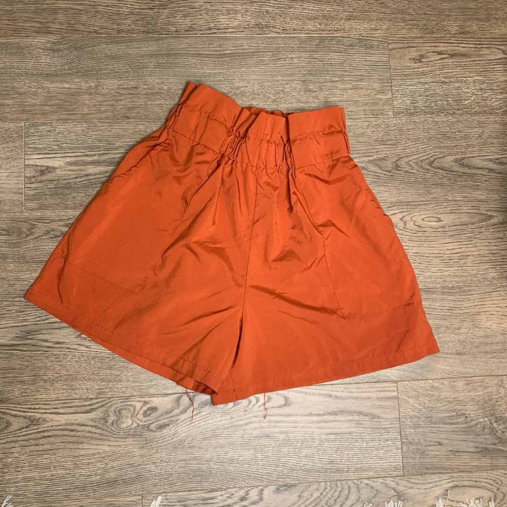 Ruffle top high waist shorts